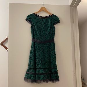 Tadashi Shoji Embroidered Lace Dress